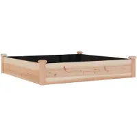 vidaXL Lit surélevé avec insert 120x120x25 cm bois massif sapin