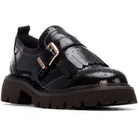 Carmela pour femme. 16259402-GRIS Chaussures en cuir 162594 gris foncé (36), Plat, Aucun, Casuel