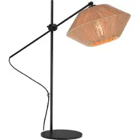 Masterlight Lampe de table réglable Bicono avec une casquette en corde Ø 35cm