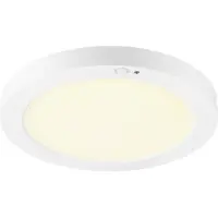 SLV Plafonnier Vario Ø 22,7 cm blanc avec capteur