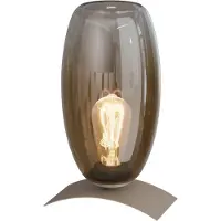 Masterlight Lampe de table Olive Verre de 15 cm d’Ø - sable