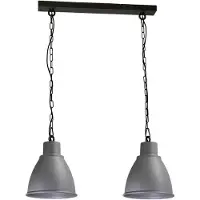 Masterlight Lampe de salle à manger Industria 2x27 2 lumières noir avec gris béton