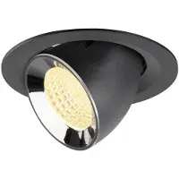 SLV Spot encastré Numinos Gimble M noir/chrome 3000K - 55 deg