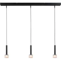 Masterlight Lampe pendante à 3 lampes Fabro LED - Noir