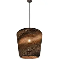 Masterlight Lampe suspendue au cacao Carta Moody Ø abat-jour Think Paper 54cm