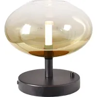 Masterlight Lampe de table LED Lido Onion avec un verre Ø de 24 cm doré qui s’estompe.
