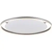 JUST LIGHT Plafonnier Ritus aluminium Ø 58,5cm