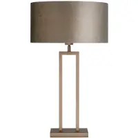 Highlight Lampe de table design Monza bronze cuivré 70cm
