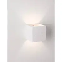 Lyora Applique murale carrée Sensia blanc 11,5 cm
