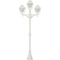 Albert Lampe d'extérieur 3 lumières Jardi 228 cm - blanc