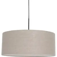 Steinhauer Lampe suspendue Sparkled 50cm avec abat-jour taupe