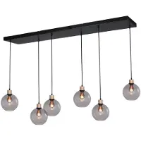 Masterlight Lampe suspendue Lazise 6x Ø 20cm doré
