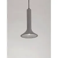 Nova Luce Suspension unique Dylan gris Ø 22,3cm
