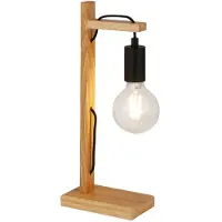 Searchlight Lampe de table en bois Woody
