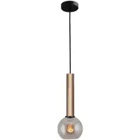 Masterlight Lampe suspendue Ø 15cm Bella 2 Laiton doré avec verre doré