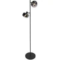 Steinhauer Lampadaire - noir - Tenebris - verre métal - Ø 28cm - E14 - 4213ZW -