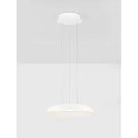Nova Luce Suspension moderne Ormi Ø 40cm blanc