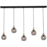 Masterlight Lampe suspendue Lazise 5x Ø 15cm doré