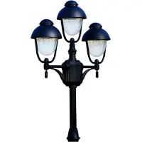 Albert Lampe d'extérieur 3 lumières Jardi 228 cm
