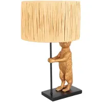 Steinhauer Anne Lighting - lampe de table - Animaux - noir - herbe plastique métal - lampe animalière - E27 - 3712ZW