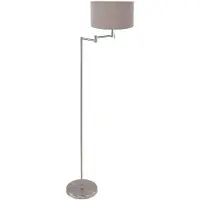 Steinhauer Lampadaire Bella métal avec abat-jour gris