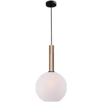 Masterlight Lampe suspendue Ø 30cm Bella 2 Laiton doré avec verre blanc mat