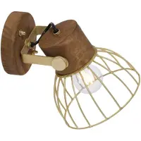JUST LIGHT Applique Alami laiton marron