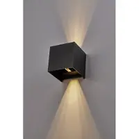 Nova Luce Spot carré en saillie Epic anthracite