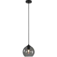 Artdelight Lampe suspendue Marino verre gris Ø20 cm