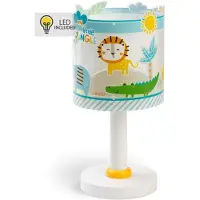 DALBER Lampe de table Little Jungle lueur bleue dans l’obscurité