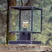 Authentage Lampe de jardin rural Vitrine Lantern