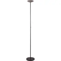 Masterlight Lampadaire de conception Scala noir avec nickel Ø 20cm