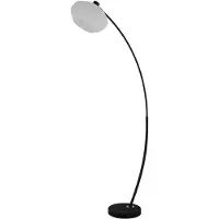 Searchlight Lampadaire Radiant noir avec capuche