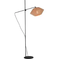 Masterlight Lampe de pied réglable Bicono avec un bonnet en corde Ø35cm