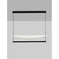 Nova Luce Suspension design Diona ovale noir avec blanc