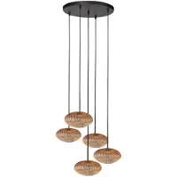 Steinhauer Suspension - ambre - HaloSwap - verre métal - Ø 40cm - E27 - 4383ZW -