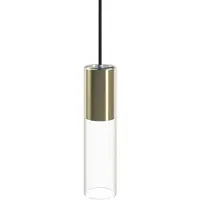 Lyora Lampe suspendue avec verre Cylinder or
