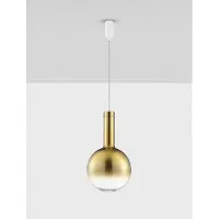 Lyora Suspension Nostos verre doré Ø 30cm