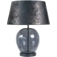 Highlight Lampe de table Apple noir avec verre fumé Ø 45cm