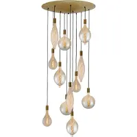 Masterlight Lampe suspendue dorée Aton