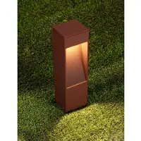 Lyora Lampe de jardin Maddi Brun rouille 30cm
