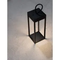 Nova Luce Lampe de table noire Lucia Rechargeable