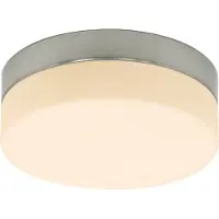 Steinhauer Plafonnier Ikaro 1363ST en acier, Ø 24 cm - Design moderne avec variateur à 4 positions, adapté à un usage intérieur et aux zones 2 et 3 de la salle de bains