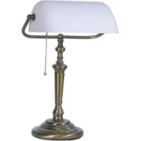 Steinhauer - lampe de table - Ancilla - bronze - verre métal - lampe de bureau - E27 - 6186BR