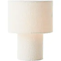 Brilliant Lampe de table crème Teddy noir avec du blanc