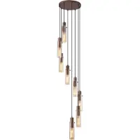 Searchlight Suspension vide 8 lumières Sweden II Rond