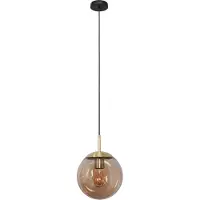 Steinhauer Gold glass hanging lamp Bolique Ø 30cm