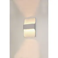 Artdelight Lampe d'extérieur LED Dallas Haut-Bas blanc