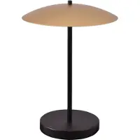 Masterlight Lampe de table Scala noir avec or Ø 25cm