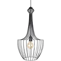 Lyora Lustre LUKSOR noir 1xE27x60W en métal, dimensions : 126x37x37 cm, IP20, Nowodvorski Lighting